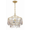 Crystorama Elsa 15'' Chandelier in Antique Gold - Additional View