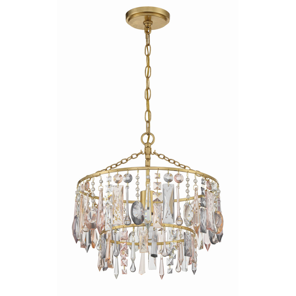 Crystorama Elsa 15'' Chandelier in Antique Gold - Additional View
