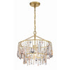 Crystorama Elsa 15'' Chandelier in Antique Gold - Additional View