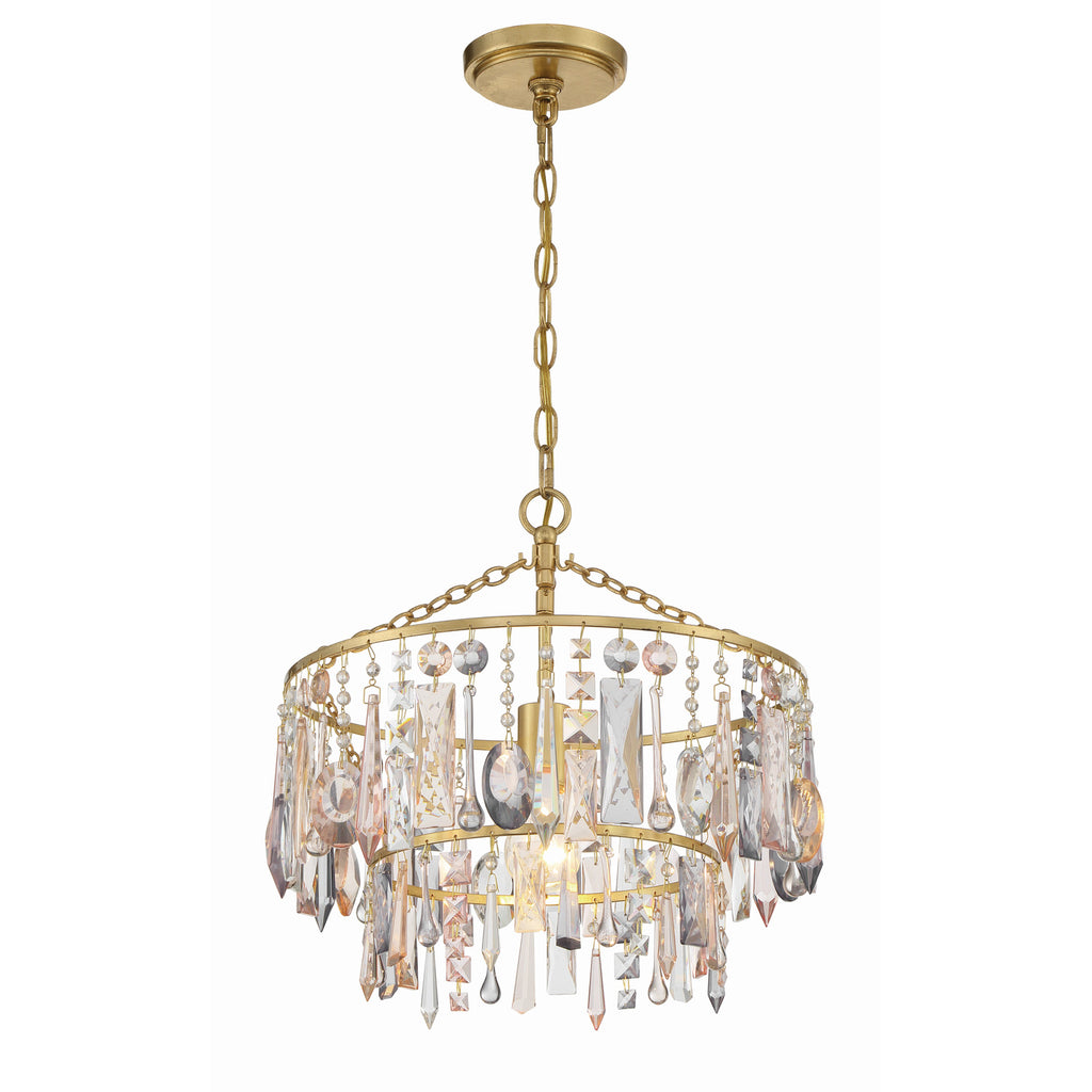Crystorama Elsa 15'' Chandelier in Antique Gold - Additional View