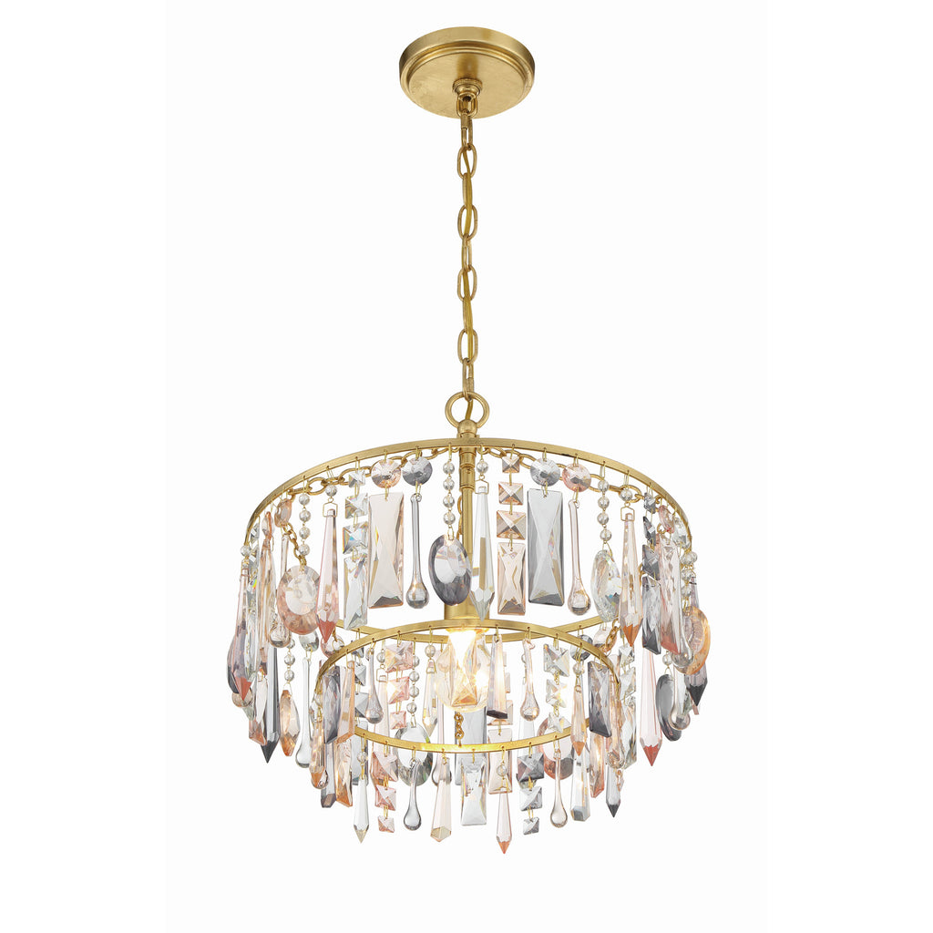 Crystorama Elsa 15'' Chandelier in Antique Gold - Additional View