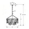 Crystorama Elsa 15'' Chandelier - Product Dimensions