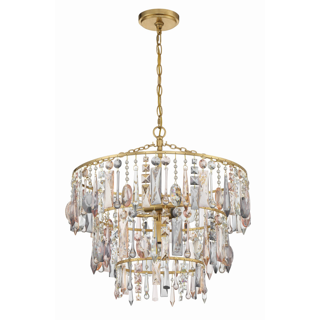 Crystorama Elsa 20'' Chandelier in Antique Gold - Additional View