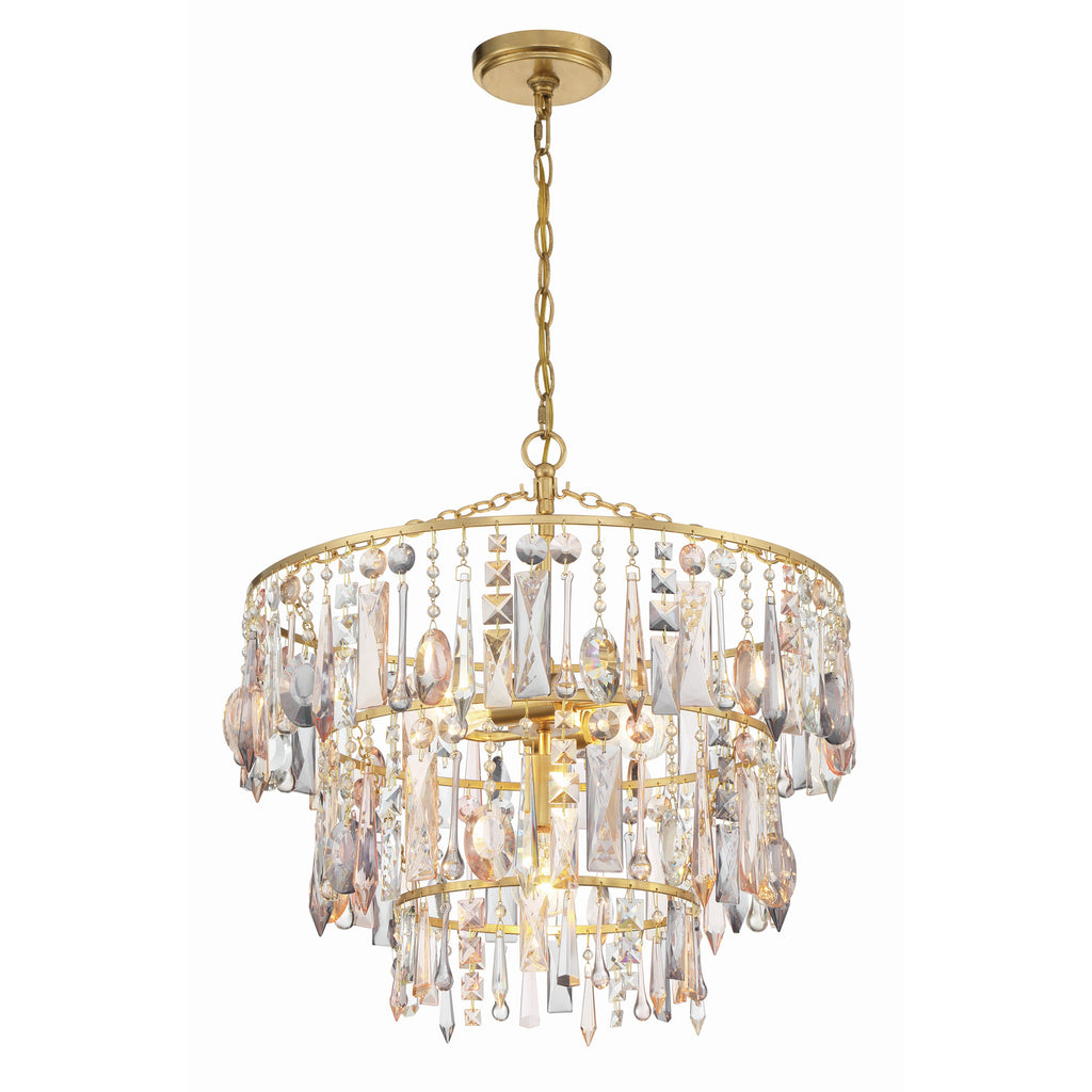 Crystorama Elsa 20'' Chandelier in Antique Gold - Additional View