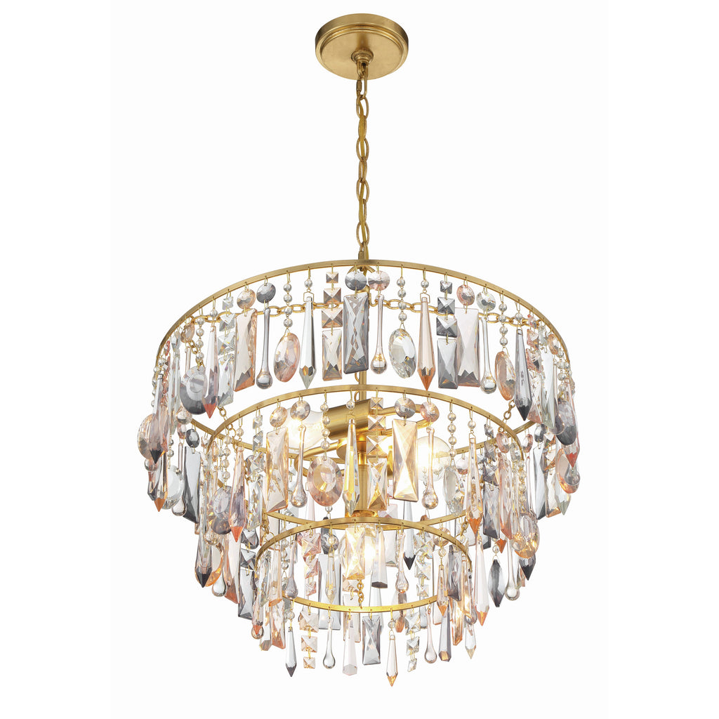 Crystorama Elsa 20'' Chandelier in Antique Gold - Additional View