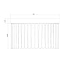 Crystorama Emory 15'' Flush Mount - Product Dimensions