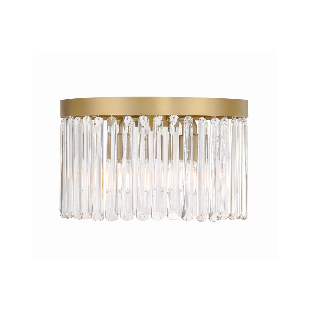 Crystorama Emory 15'' Flush Mount in Modern Gold - Additional View