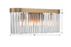 EMO-5403-MG Emory 4 Light Sconce | Dimensions Image