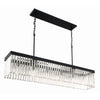 Crystorama Emory 49'' Linear Chandelier in Black Forged - Additional View