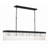 Crystorama Emory 49'' Linear Chandelier in Black Forged - Additional View