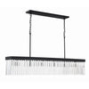 Crystorama Emory 49'' Linear Chandelier in Black Forged - Additional View