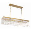 Crystorama Emory 49'' Linear Chandelier in Modern Gold - Additional View