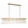 Crystorama Emory 49'' Linear Chandelier in Modern Gold - Additional View