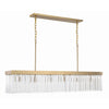 Crystorama Emory 49'' Linear Chandelier in Modern Gold - Additional View