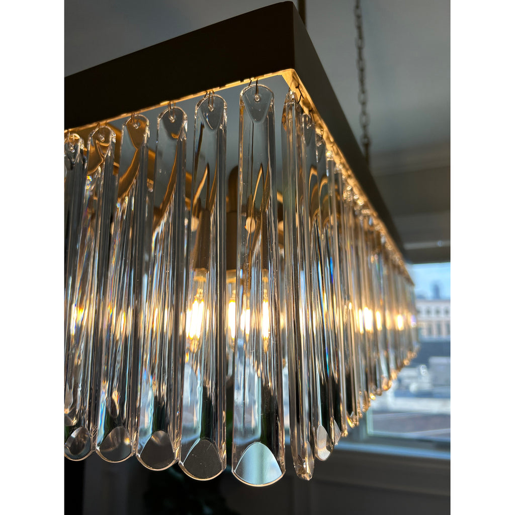 Crystorama Emory 49'' Linear Chandelier in Modern Gold - Additional View