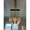 Crystorama Emory 49'' Linear Chandelier in Modern Gold - Lifestyle View