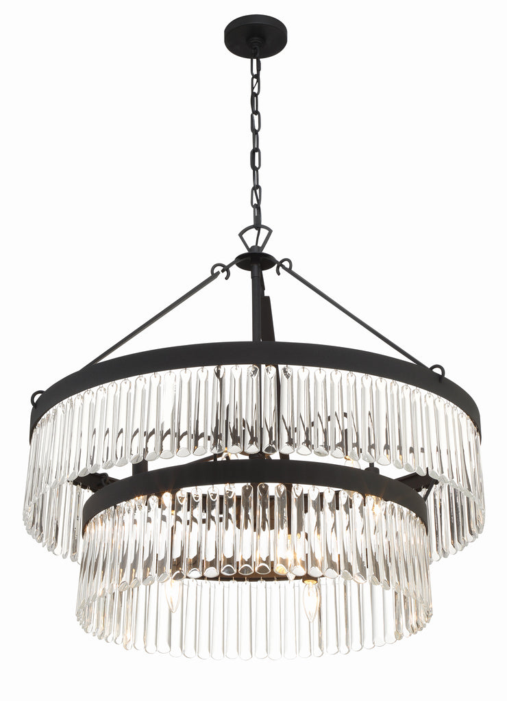 EMO-5408-BF Emory 9 Light Chandelier | Alternate Image