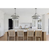 Crystorama Emory 32'' Chandelier in Black Forged - Lifestyle View