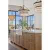 Crystorama Emory 32'' Chandelier in Black Forged - Lifestyle View