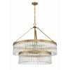 Crystorama Emory 32'' Chandelier in Modern Gold - Additional View