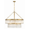 Crystorama Emory 32'' Chandelier in Modern Gold - Additional View