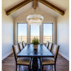 Crystorama Emory 32'' Chandelier in Modern Gold - Lifestyle View