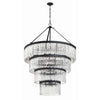 Crystorama Emory 40'' Chandelier in Black Forged - Additional View