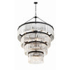 Crystorama Emory 40'' Chandelier in Black Forged - Additional View