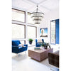 Crystorama Emory 40'' Chandelier in Black Forged - Lifestyle View