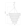 Crystorama Emory 40'' Chandelier - Product Dimensions