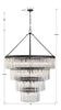 EMO-5409-BF Emory 22 Light Chandelier | Dimensions Image