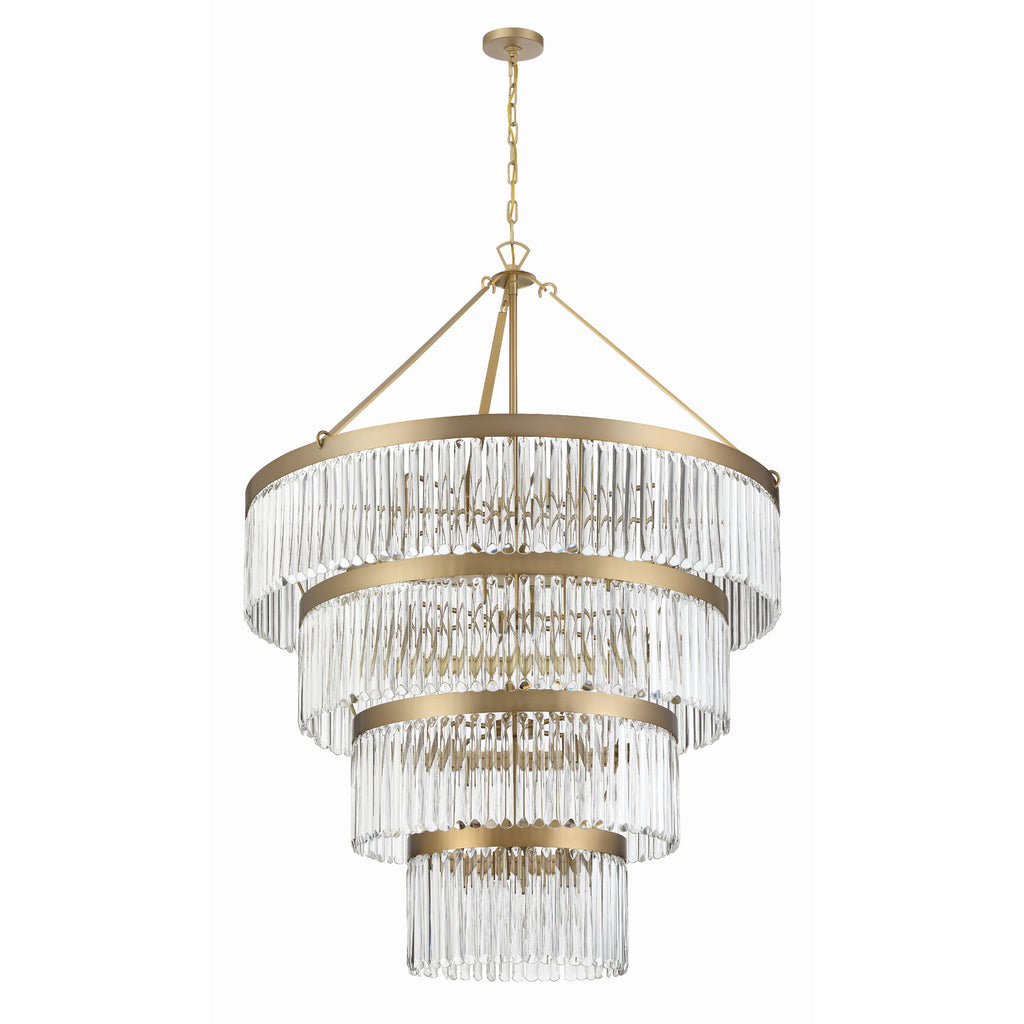 Crystorama Emory 40'' Chandelier in Modern Gold - Additional View