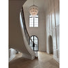 Crystorama Emory 40'' Chandelier in Modern Gold - Lifestyle View