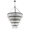 Crystorama Emory 48'' Chandelier in Black Forged - Additional View