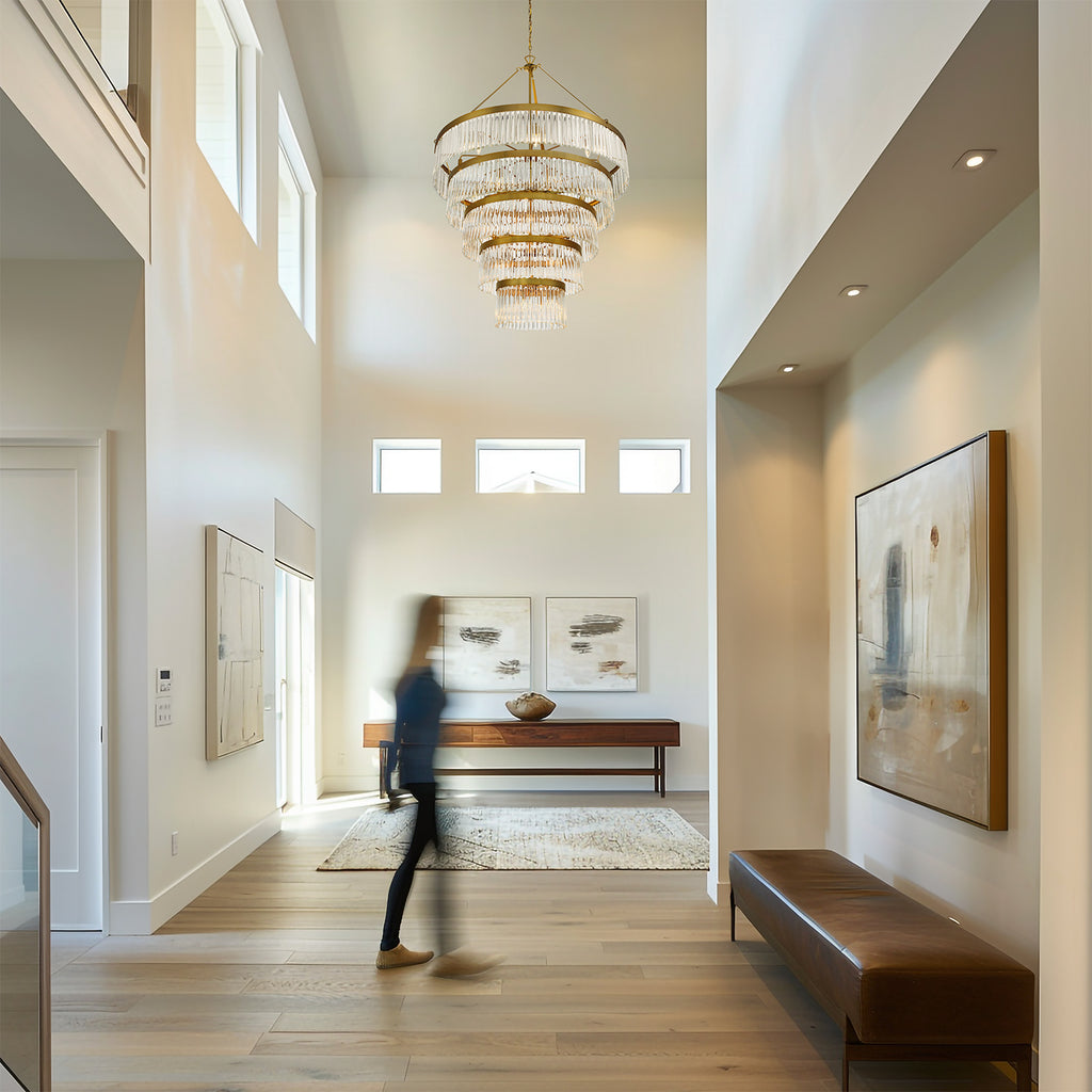 EMO-5430-MG Emory 48'' Chandelier | Lifestyle Image
