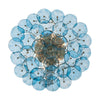 Crystorama Esme 22.5'' Semi Flush Mount in Aged Brass - Additional View