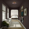 ESM-4000-AG-SM Esme 22.5'' Semi Flush Mount | Lifestyle Image