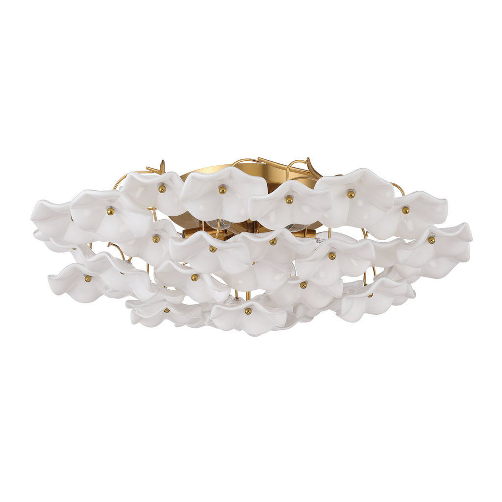 ESM-4000-AG-WH Esme 22.5'' Semi Flush Mount | Alternate Image