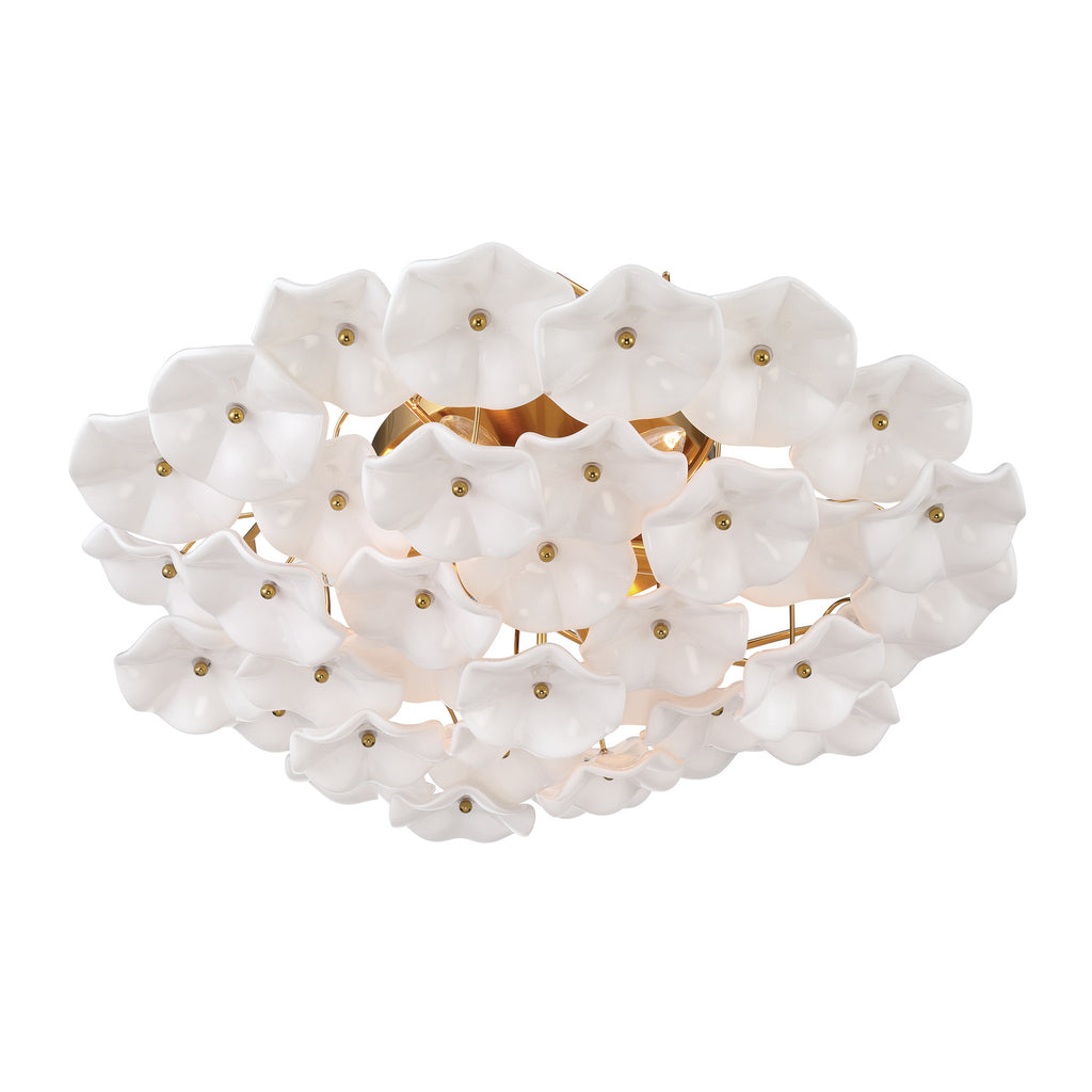 ESM-4000-AG-WH Esme 22.5'' Semi Flush Mount | Alternate Image