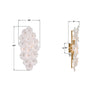 ESM-4001-AG-WH Esme 23'' Sconce | Dimensions Image