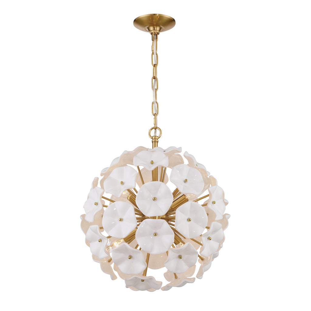 ESM-4005-AG-WH Esme 18.25'' Chandelier | Main Image