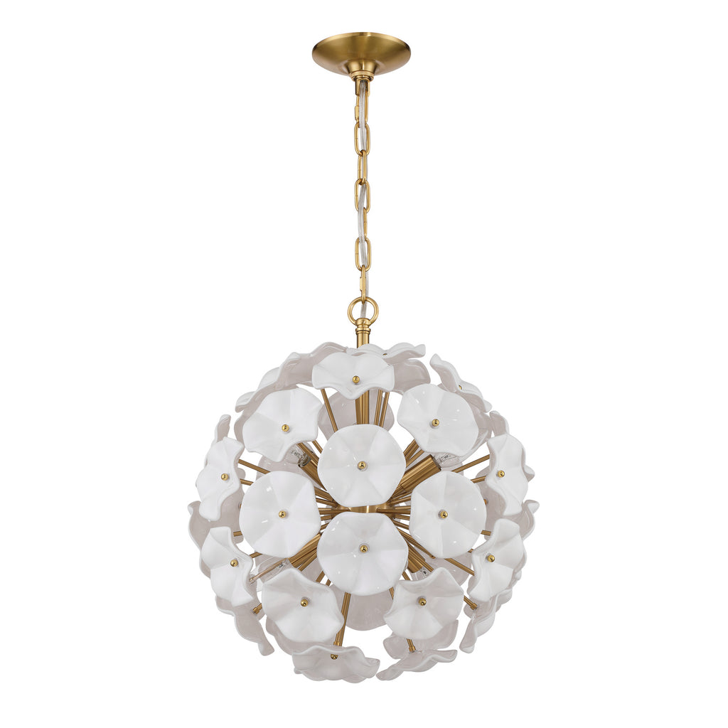 ESM-4005-AG-WH Esme 18.25'' Chandelier | Alternate Image