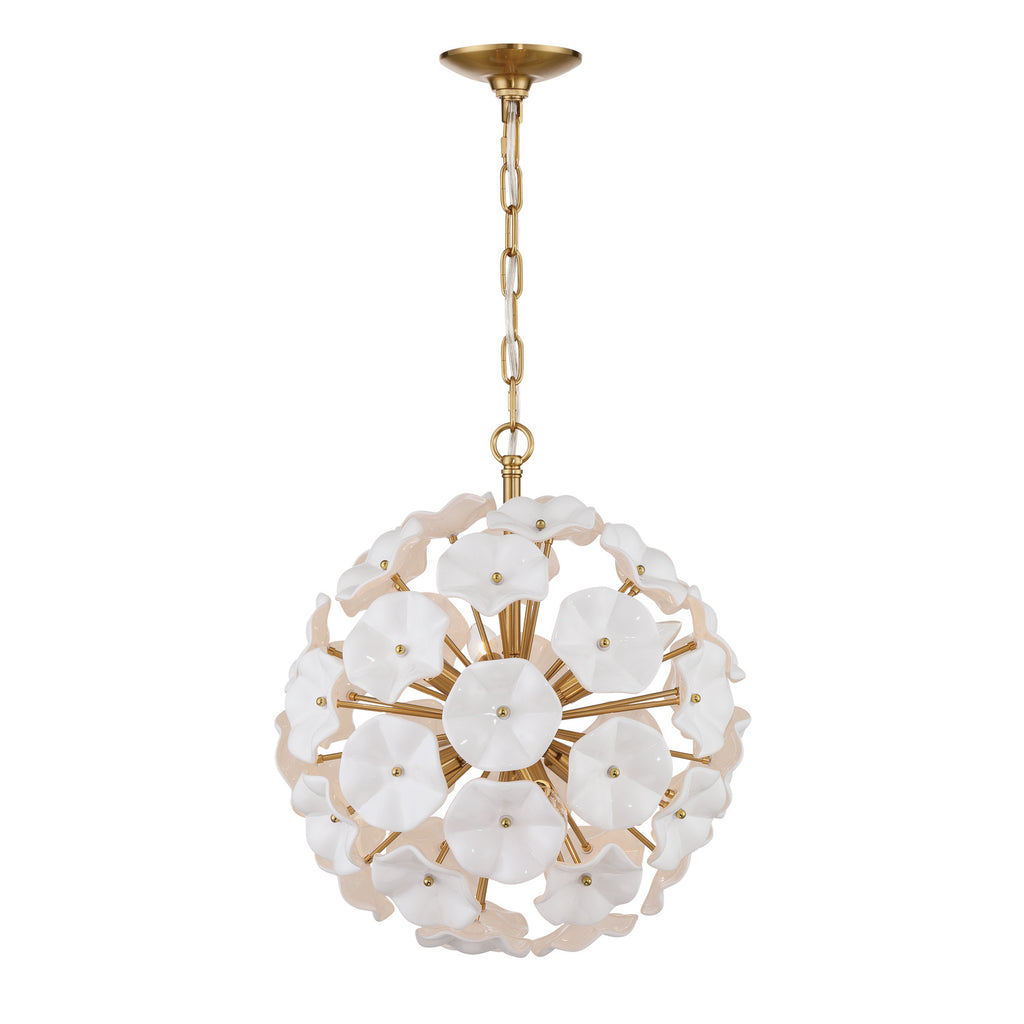 ESM-4005-AG-WH Esme 18.25'' Chandelier | Alternate Image