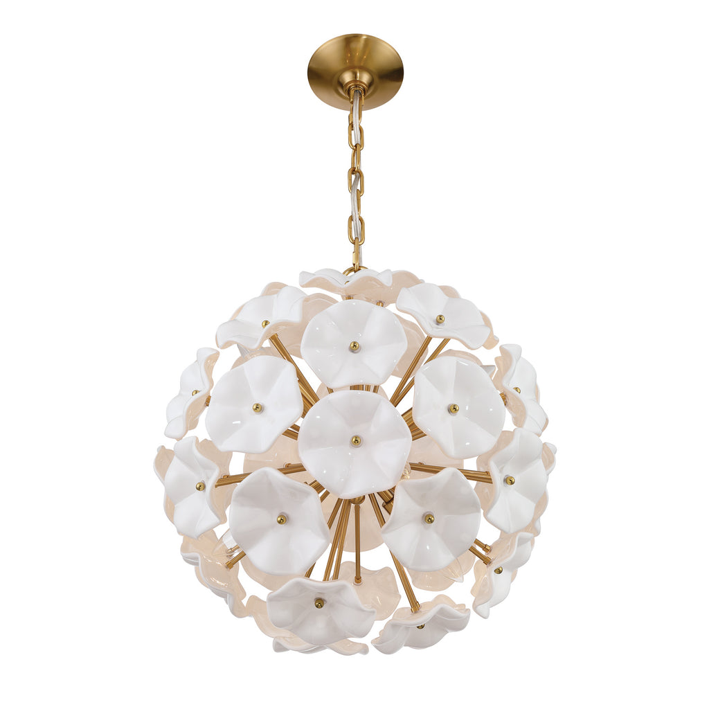 ESM-4005-AG-WH Esme 18.25'' Chandelier | Alternate Image