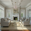 ESM-4005-AG-WH Esme 18.25'' Chandelier | Lifestyle Image