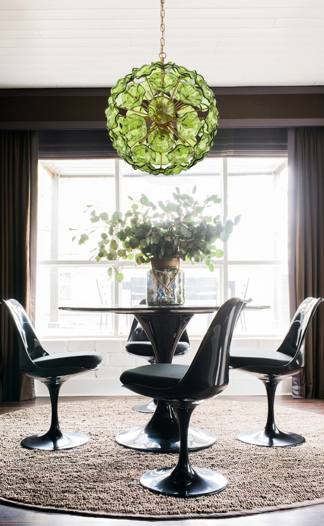 ESM-4006-AG-GR Esme 22.5'' Chandelier | Lifestyle Image
