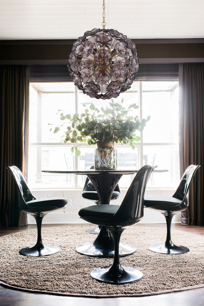 ESM-4006-AG-SM Esme 22.5'' Chandelier | Lifestyle Image