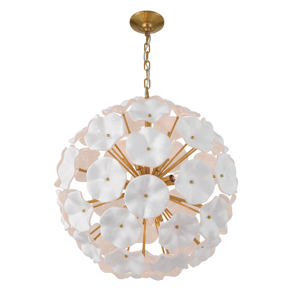 ESM-4006-AG-WH Esme 22.5'' Chandelier | Alternate Image