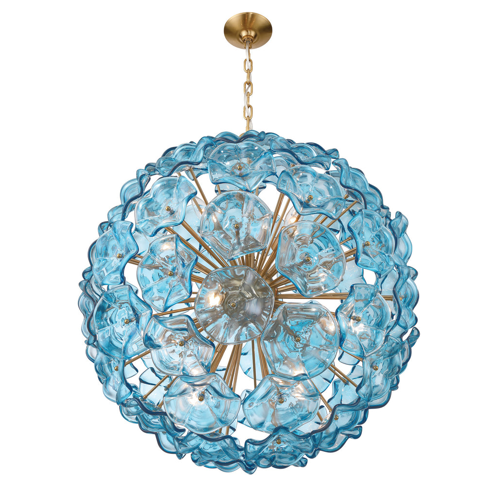 ESM-4009-AG-BL Esme 28'' Chandelier | Alternate Image