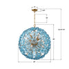 ESM-4009-AG-BL Esme 28'' Chandelier | Dimensions Image